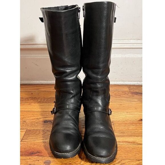 ARIAT black premium leather knee-high riding boots, waterproof, Sz10 - Picture 3 of 8
